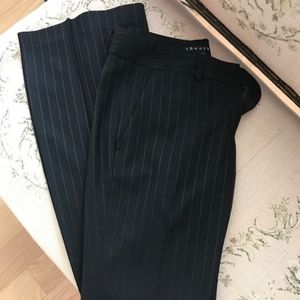 Theory Sz 4 Black Pinstripe Wool "Alford" Pants